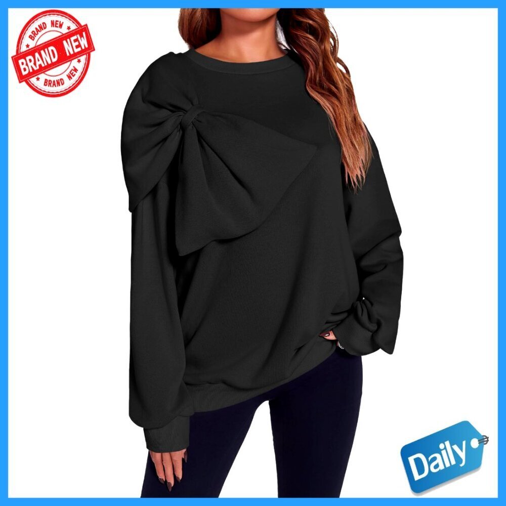 Oversized Crewneck Pullover Sweatshirt Long Sleeve Casual Fall Tops